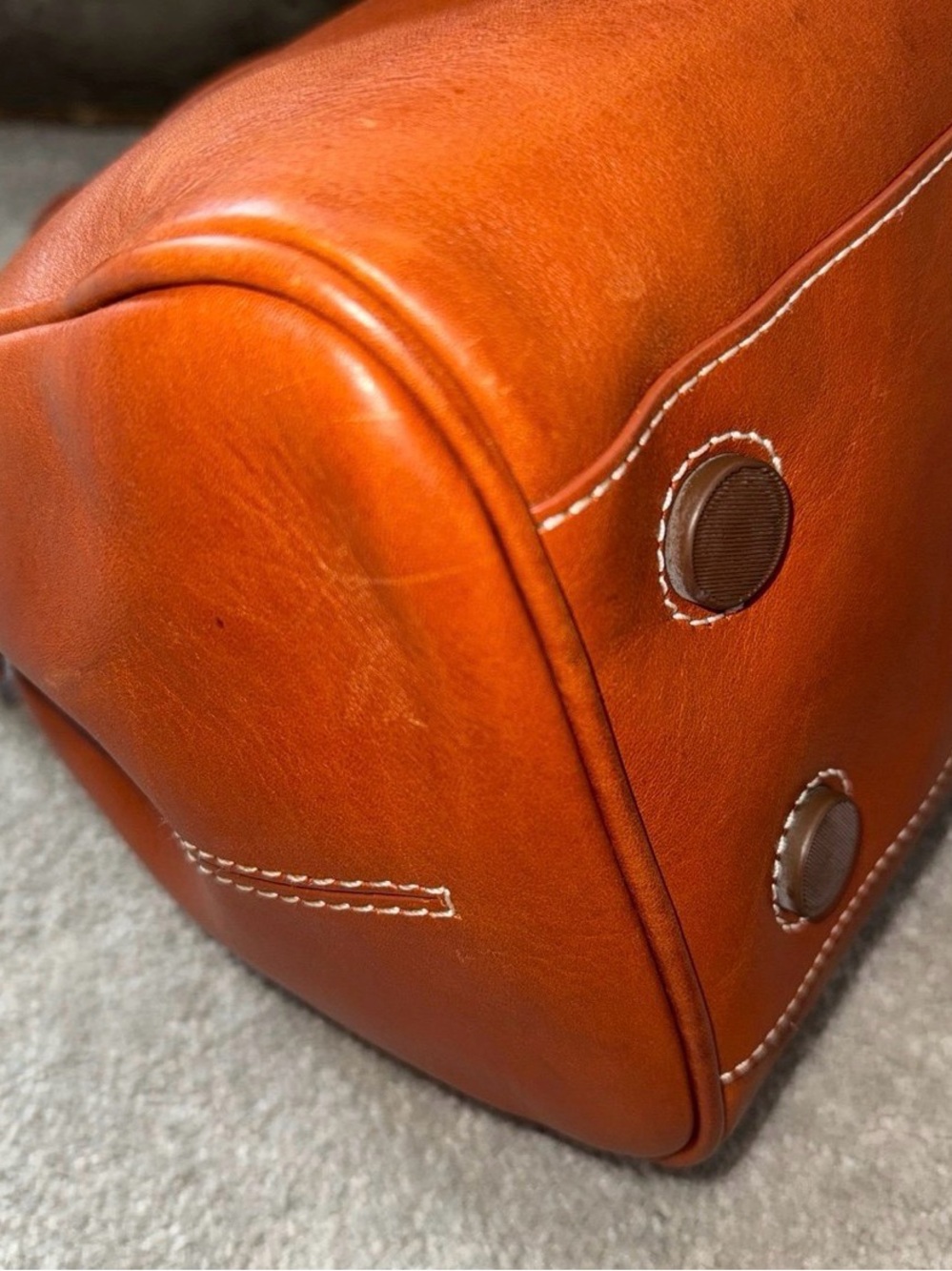 Dooney & Bourke Florentine Toscana Front Pocket Satchel in ginger with strap - Picture 7 of 12